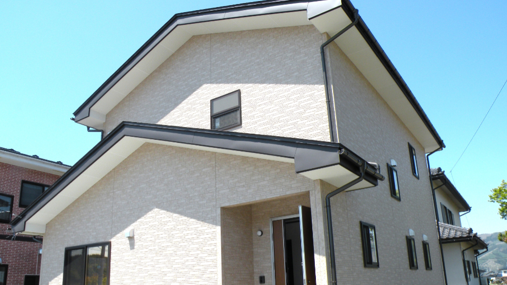 新築施工事例外観 釜石市