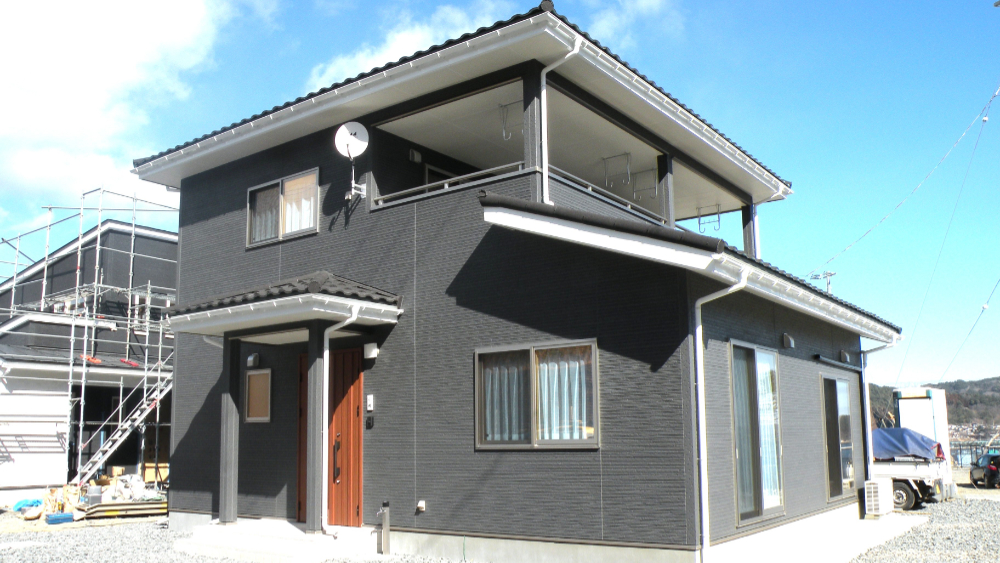新築施工事例外観 大槌町