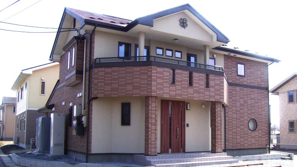 新築施工事例外観 花巻市二枚橋