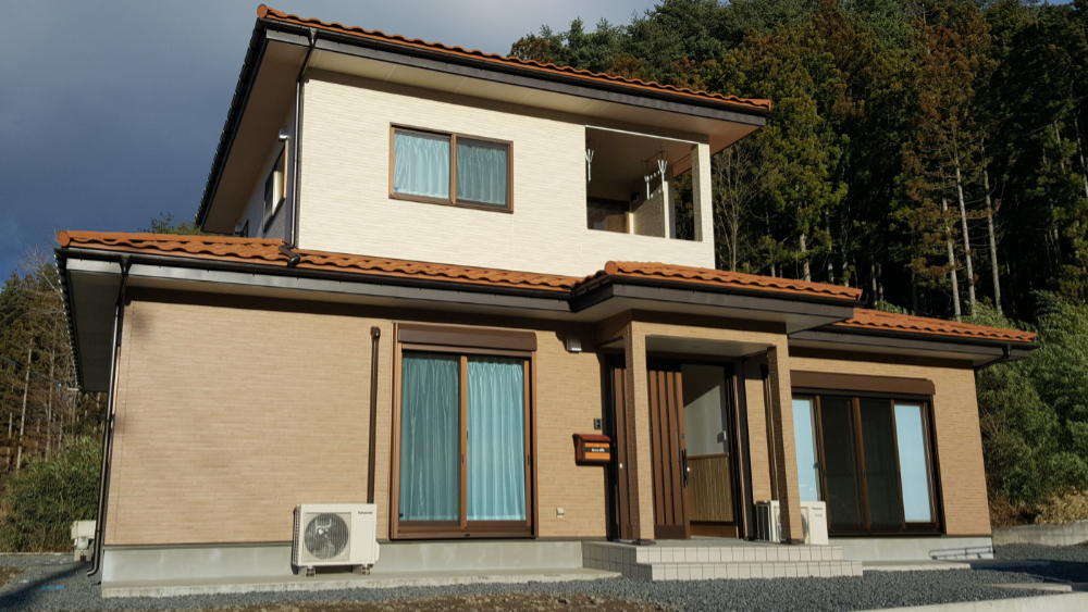 新築施工事例外観 釜石市鵜住居町