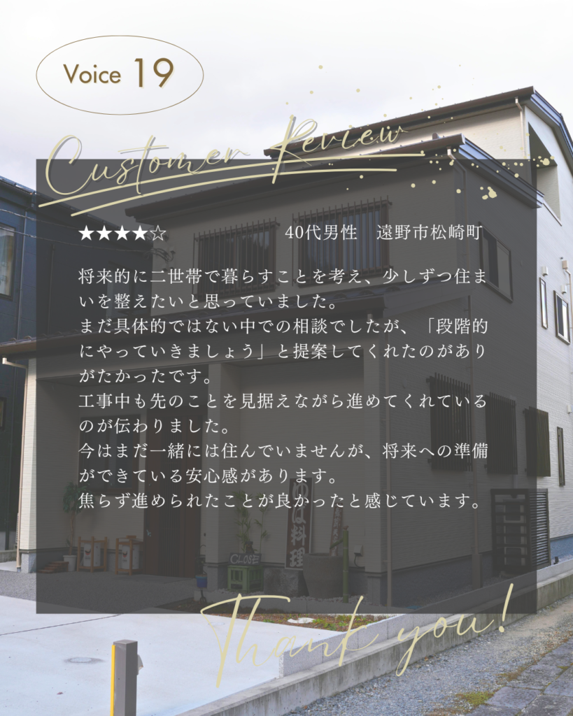 お客様の声１９